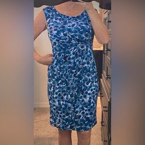 Connected Apparel Sleeveless Dress with Gather at Waist